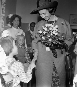 Oslo 19650616 The Belgian royal couple Queen Fabiola and King Baudouin on an official visit  …, 1965 (photo)