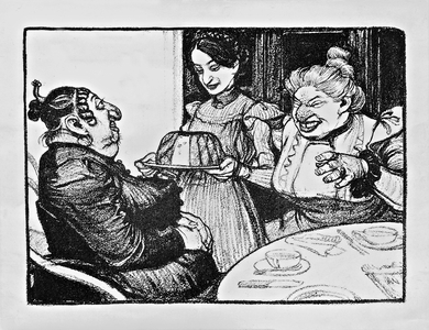 Anti-Semitic caricature, 1899 (litho)