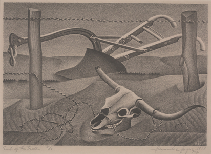 End of the Trail, 1938 (litho)