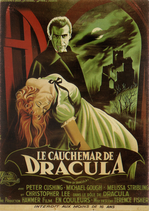 French Film Poster - LE CAUCHEMAR DE DRACULA (photo)