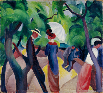 Promenade, 1913 (oil on board)