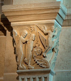 Ascension of Simon the Magician, (sculpture)