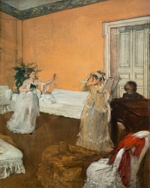 The Song Repetition. Around 1869. Oil on canvas.