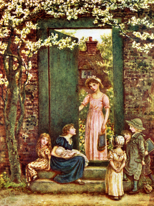 'The open door'   by Kate Greenaway