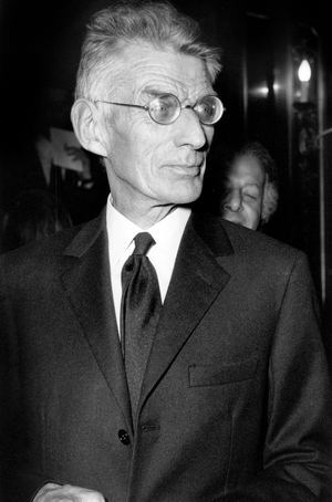 Samuel Beckett at the World Premiere of his play "Beginning to End", Paris, 14 April 1970 (photo)