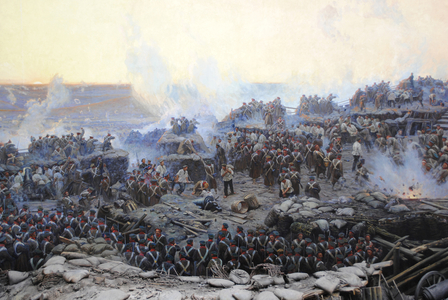 Crimean War (1853-1856). Siege of Sevastopol, 1854-1855, by Franz Alekseyevich Roubaud (1856-1928).