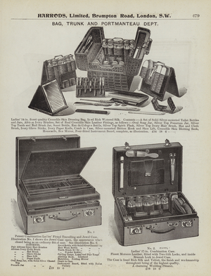 Page from Harrods catalogue, 1903 (litho)