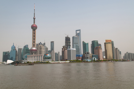 Pudong where new towers spring up almost overnight, Shanghai, China, 2010 (photo)