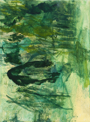 Abstract composition, 'Whoop', 2021, (mixed media - oil & acrylic on linen canvas)