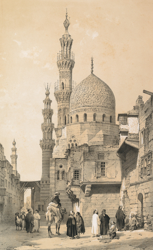 Cairo Mosque, 1843 (Lithograph)