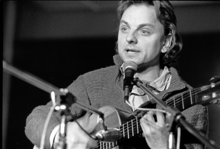 Singer-songwriter Jürgen Eger Concert by singer-songwriter Jürgen Eger, on the occasion of the ..., 1987 (photo)