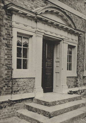 Doorway, The Broad, Hellingly, Sussex (b/w photo)
