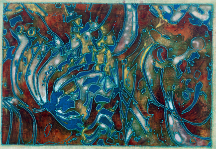 Crystalline, 1969 (acrylic & oil on canvas)