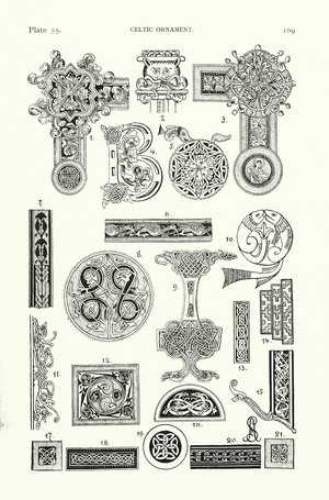 Celtic ornament (litho)