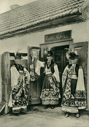 Hungary. Magyars in rich attire. 1920