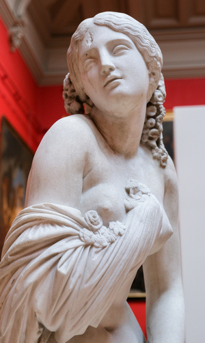 Chloris caresssee by Zephyr, 1849 (marble)
