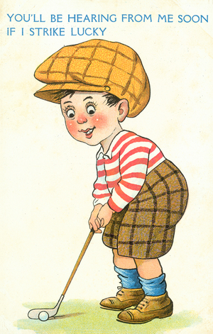 You'll be hearing from me soon if I strike lucky (colour litho)