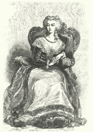 Marie Antoinette, Queen Consort of Louis XVI of France (engraving)