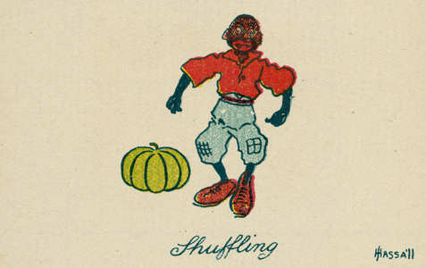 Game of Bridge: Shuffling (colour litho)
