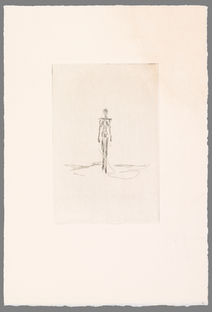 Walking Woman, for l’Epervier by Jacques Dupin (etching)