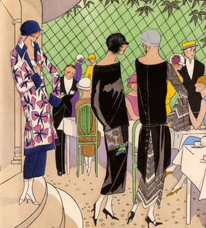 Art Deco Book Plate, France, 1920s