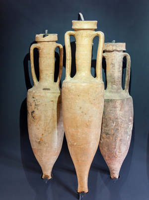 Three Italian wine amphorae, 1st century BC (object)