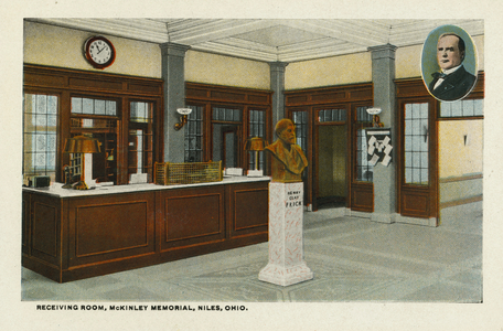 Receiving Room, McKinley Memorial, Niles, Ohio (colour photo)