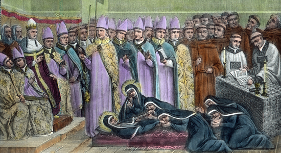 Scene of the life of Saint Francis of Assisi, 13th century