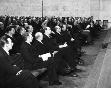 Oslo 19460210. The Norwegian Sports Federation's statutory sports sting after the …, 1946 (photo)