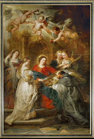 The Holy Virgin appears to Saint Ildefonso, 1630-32 (painting on canvas)