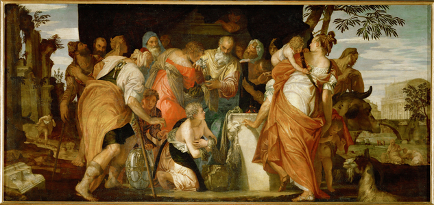 Anointment of David (oil on canvas)