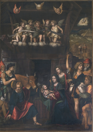 Adoration of the Shepherds (oil on canvas)