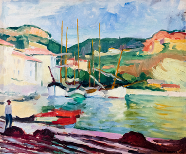 Le port de Cassis (soleil levant), 1905 (oil on canvas)