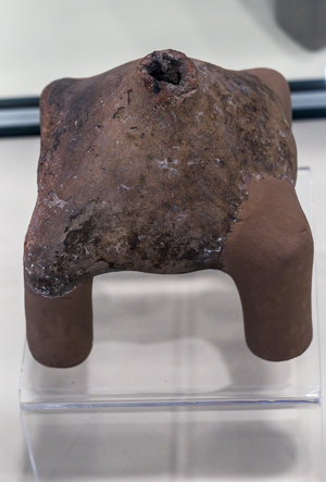 Ceramic lamp, Chalcolithic period, 5000 B.C. (ceramics)