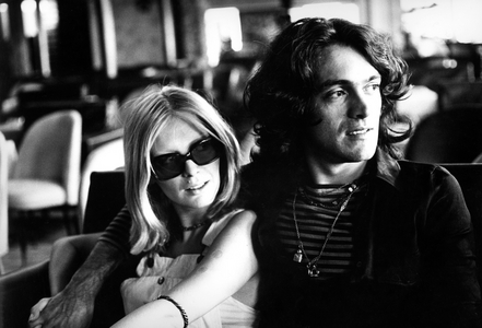 Riccardo Fogli, Patty Pravo, 1970 (b/w photo)