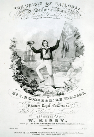 'The Origin of the Sailors, A Sailor's Mission' (lithograph)