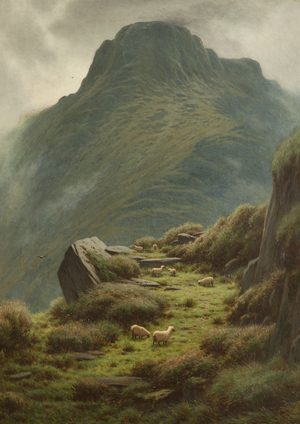 Y Garn Mountains, 1891 (oil on canvas)