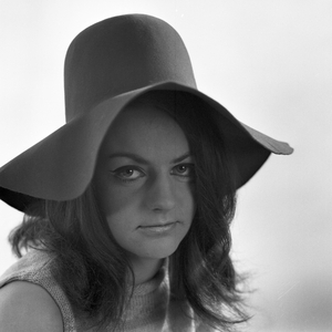 The Norwegian und London based Fashion Designer Kiki Byrne during a photo shooting, Portrait, Germany 1968