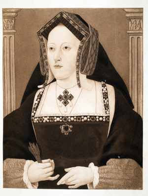 Catherine of Aragon, pub. 1902 (litho)