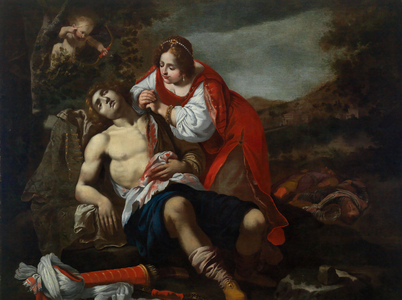Medoro and Angelica, 17th century (oil on canvas)