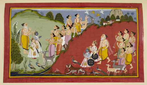 Rama sets out to Mithila, 1712 (miniature)