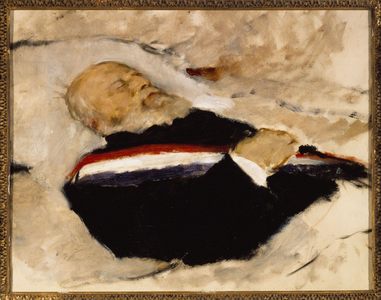 Portrait of François Vincent Raspail (1794-1878), chemist and politician, on his deathbed, circa 1878 (oil on canvas)