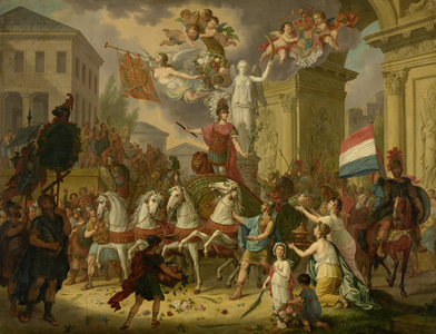 Allegory of the Triumphal Procession of the Prince of Orange, 1815 (oil on canvas)