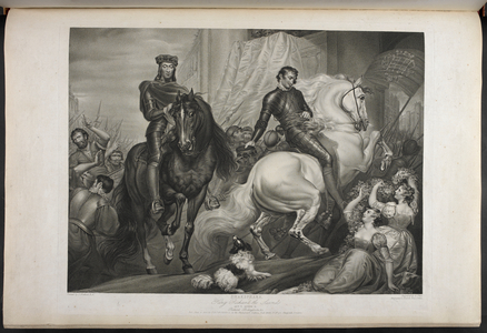 The Entrance of King Richard and Bolingbroke into London, Act V, Sc. II from 'Richard II' by William Shakespeare, 1803 (engraving)