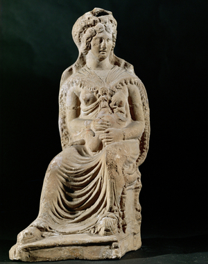 The Goddess Isis nursing the child Horus …