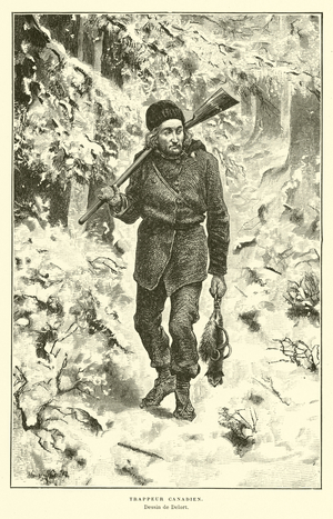 Canadian trapper (engraving)