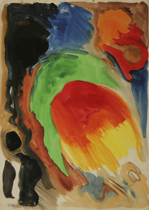 Colour composition, 1965 (tempera on paper)