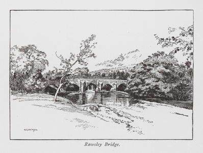 Rowsley Bridge (litho)