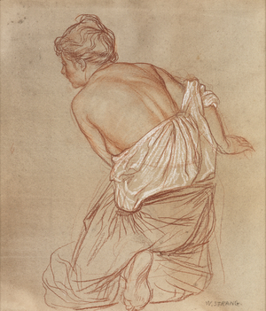 Study for an etching: Music, 1910 (chalk)