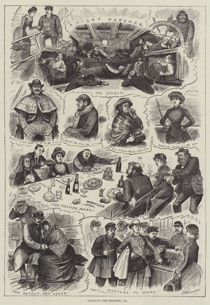 Crossing the Channel (engraving)